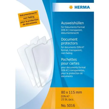 HERMA : Etui de protection pour document A7 80 x 115 mm 5016 