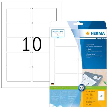 Étiquettes adhésives blanches - Multi-usages 5028 Herma 