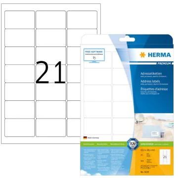 Étiquettes adhésives blanches - Multi-usages 5029 Herma 