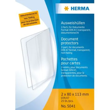 Pochette de protection - A7 - 80 x 113 mm HERMA Double photo