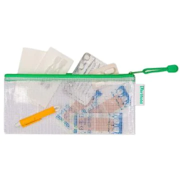 Image Sac à fermeture éclair - 230 x 115 mm - Vert TARIFOLD