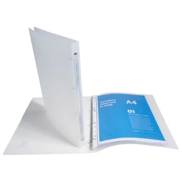 Classeur souple Chromaline - 4 anneaux de 15 mm - Incolore EXACOMPTA Exemple