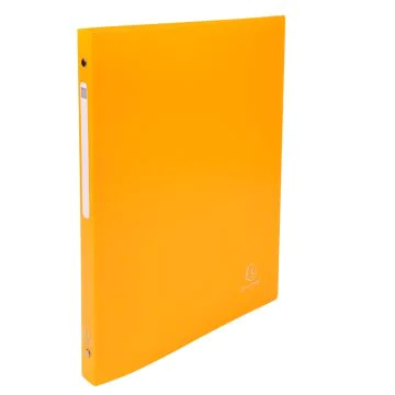 Exacompta 51196E : Classeur souple Jaune - 4 anneaux