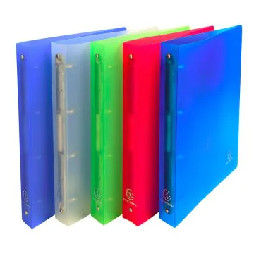 Exacompta 51369E Chromaline : Classeur souple Assortiment - 4 anneaux