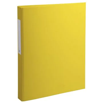 Classeur rembordé 4 anneaux en PP - Jaune EXACOMPTA Visuel