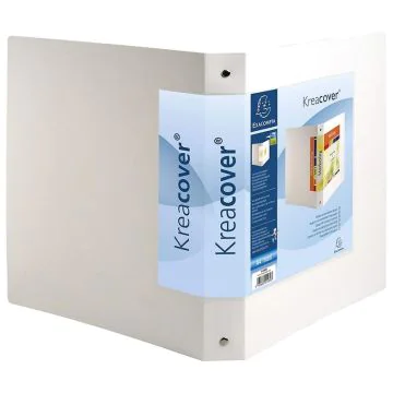 Classeur Personnalisable 1 Pochette 3 faces - Blanc - 4 anneaux de 30 mm EXACOMPTA Visuel