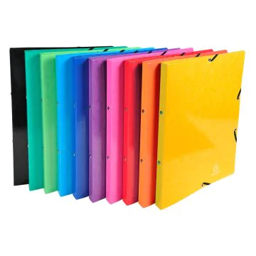 51829E Classeur Exacompta 4 Anneaux Assortiment Carte lustrée Iderama