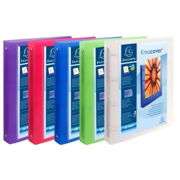 EXACOMPTA Classeurs personnalisables 1 pochette - Assortiment 51869E