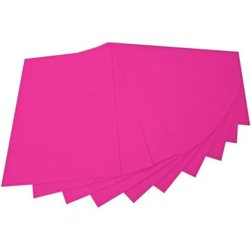 Feutrine de Bricolage - Rose vif - 200 x 300 mm : FOLIA Lot de 10 Visuel