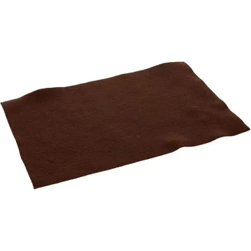 Feutrine de Bricolage - Marron choco - 200 x 300 mm : FOLIA Lot de 10 Image
