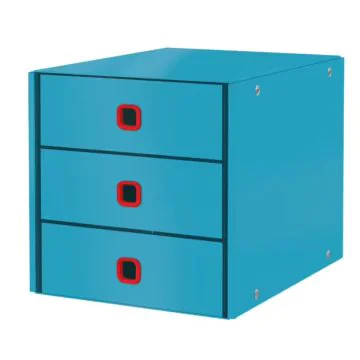 Bloc de rangement Click & Store Cosy - 3 tiroirs - Bleu : LEITZ image