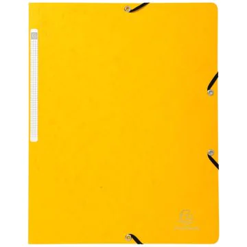 Chemise à élastiques sans rabat Carte lustrée - Jaune : EXACOMPTA Modèle