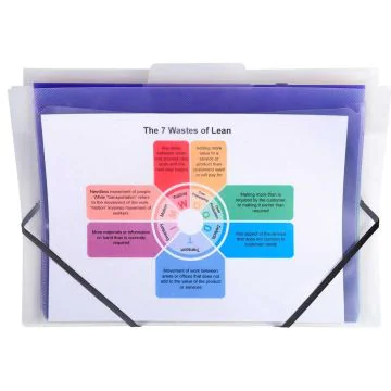 Trieur dépliable mural - 6 compartiments - Incolore EXACOMPTA Crystal