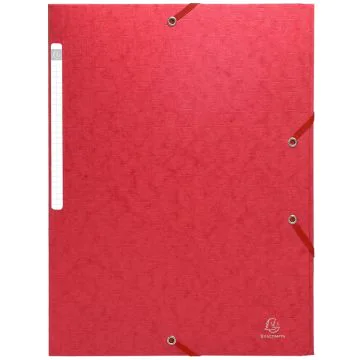 Chemise à élastiques Scotten sans rabat - Rouge EXACOMPTA Visuel