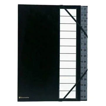 EXACOMPTA : Trieur numérique - 32 compartiments - Noir 56032E