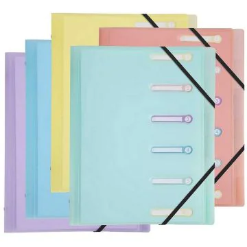 Photo Trieur 6 compartiments - Assortiment EXACOMPTA Chromaline Pastel