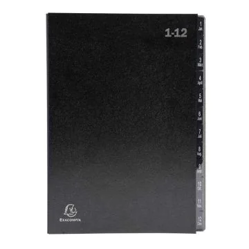 EXACOMPTA : Trieur numérique - 12 compartiments 57012E