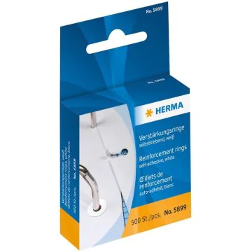 Lot de 500 Oeillets de renforcement autocollants - Blanc HERMA Image