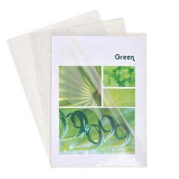 EXACOMPTA : Pochettes à coins A4 en pvc lisse premium - Cristal 5950E