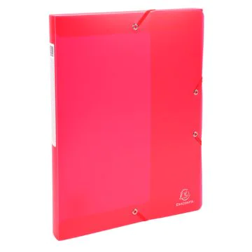 Boîte de classement Chromaline - Rouge translucide : EXACOMPTA 59875E