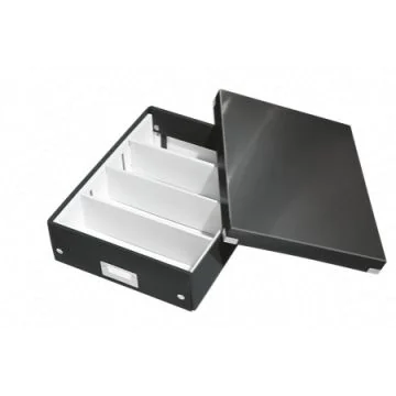 Boite de rangement à compartiments WOW - Noir LEITZ 6058-00-95 Classement modèle