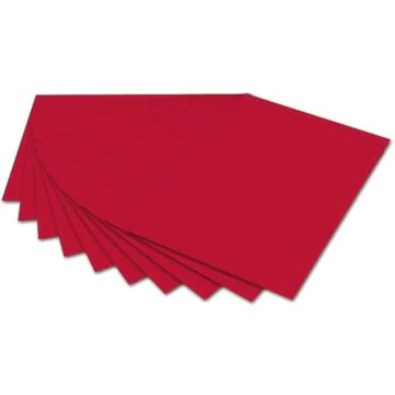 Carton de Bricolage 500 x 700 mm - Rouge tuile - 300 g/m² : FOLIA Photo