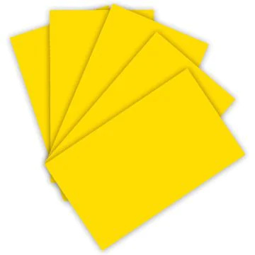Feuille de papier - 220 g - 500 x 700 mm - Jaune Banane : FOLIA Visuel
