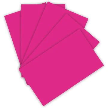Carton de Bricolage 500 x 700 mm - Rose vif - 300 g/m² : FOLIA Visuel