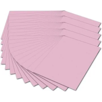 Carton de Bricolage A4 - Rose - 300 g/m² : FOLIA Lot de 50 Visuel