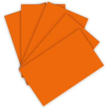 Carton de Bricolage A4 - Orange clair - 300 g/m² : FOLIA Lot de 50 Visuel