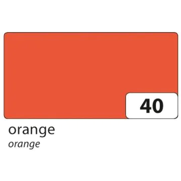 Carton de Bricolage 500 x 700 mm - Orange - 300 g/m² : FOLIA Visuel