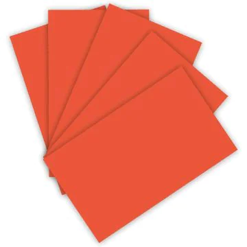 Feuilles de couleur A4 - 210 x 297 mm - Orange : FOLIA Visuel