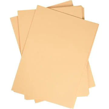Feuilles de couleur A4 - 210 x 297 mm - Abricot : FOLIA Visuel