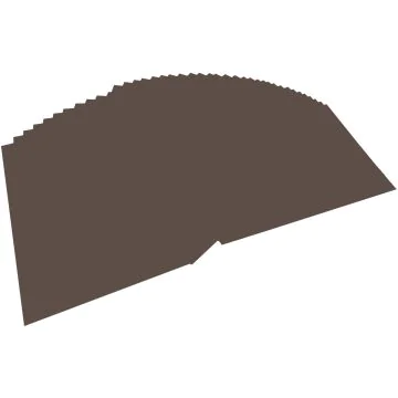 Feuilles de couleur A4 - 210 x 297 mm - Marron foncé : FOLIA Visuel