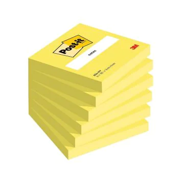 Notes adhésives - Jaune - 76 x 76 mm POST-IT