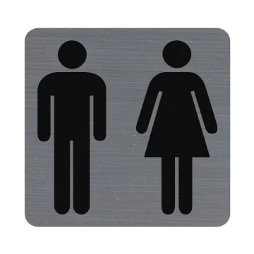 Plaque carrée adhésive de signalisation - Homme / Femme : EXACOMPTA image