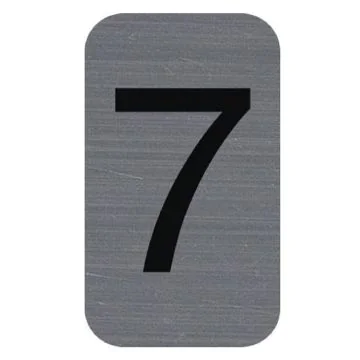 Plaque verticale adhésive de signalisation - Chiffre 7 : EXACOMPTA image