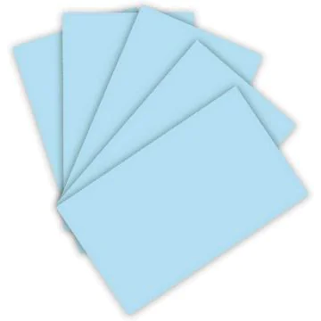 Carton de Bricolage 700 x 1000 mm - Bleu Glacier - 300 g/m² FOLIA Lot de 10