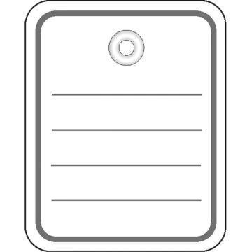 Etiquettes de prix à trou avec fil et goupille - 40 x 50 mm - Blanc HERMA Lot de 1000