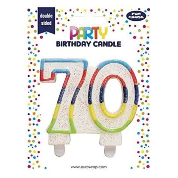 Bougie d'anniversaire Chiffre 70 CLAIREFONTAINE image