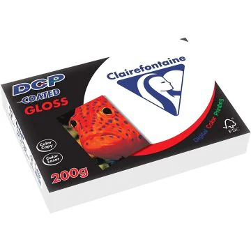 Ramette de papier de 250 feuilles A4 DCP - 200 g - Blanc brillant : CLAIREFONTAINE Visuel