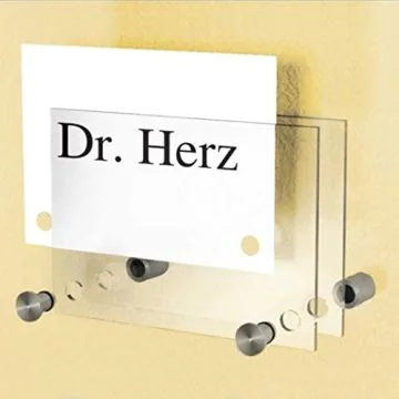 Plaque de Porte murale A6 - 105 x 48 mm : KERKMANN Visuel