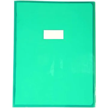 Protège-cahier - 240 x 320 mm - Vert transparent : CLAIREFONTAINE Cristalux photo