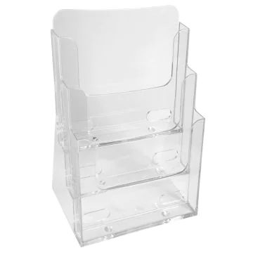 EXACOMPTA 74158D : Porte-documents de table - A4 vertical simple - Cristal