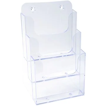 Porte-documents de table - A5 vertical - 3 compartiments - Cristal : EXACOMPTA image