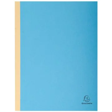 EXACOMPTA : Lot de 25 chemises à soufflet dos toilé - Bleu (Papier recyclé)