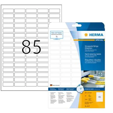 Étiquettes adhésives plastifiées - 37 x 13 mm HERMA 8337