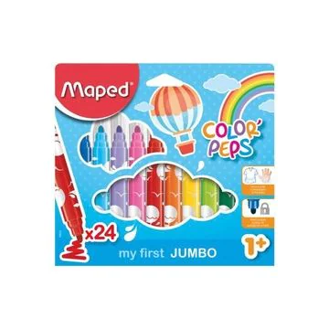 Étui de 24 feutres - Color'Peps Jumbo - Assortiment MAPED Image
