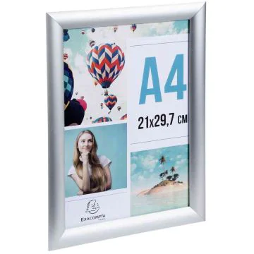 Cadre Porte-Affiche - A4 - Aluminium : EXACOMPTA Office modèles image