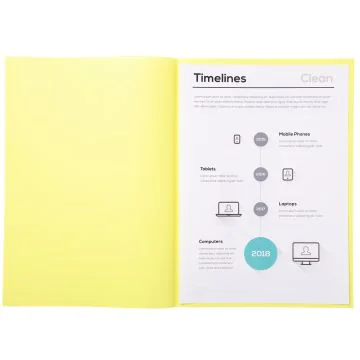 Sous-chemises pour dossier A4 Jaune EXACOMPTA 850105E